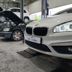 BMW 사이드브레이크작동불량으로 정비